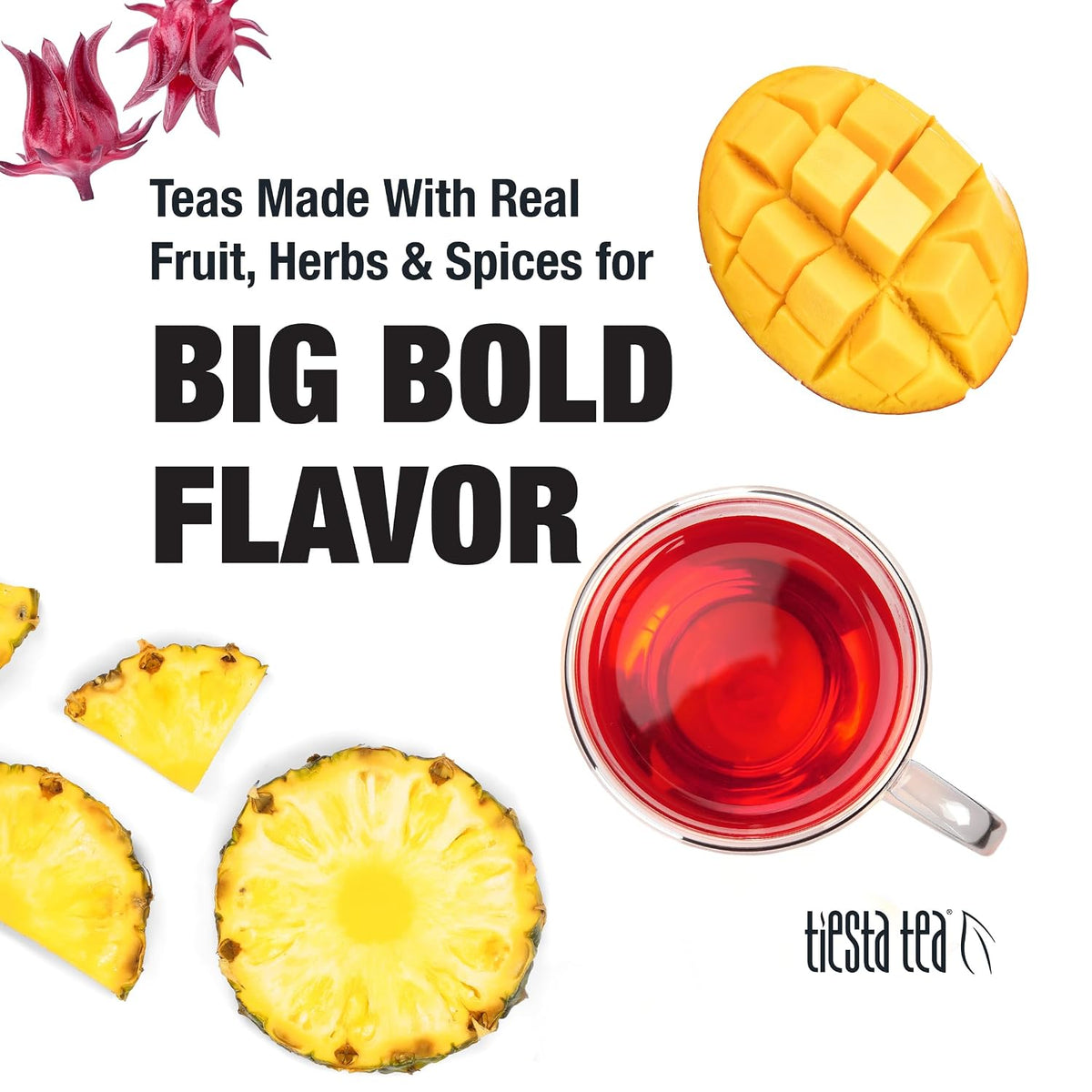 Tiesta Tea Pineapple Sangria Tea, Pineapple Hibiscus White Tea, 2oz