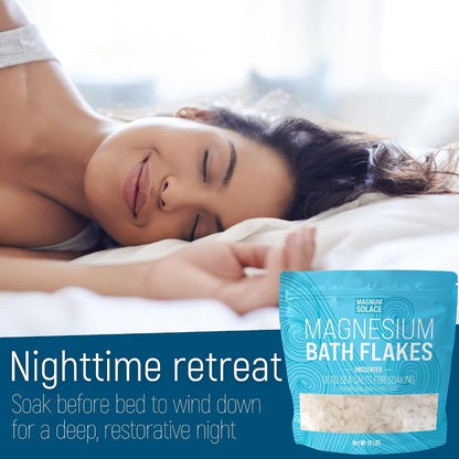 Magnesium Flakes for Bath - Magnesium Chloride Flakes - Dead Sea Salts for Soaking, 10 LBS