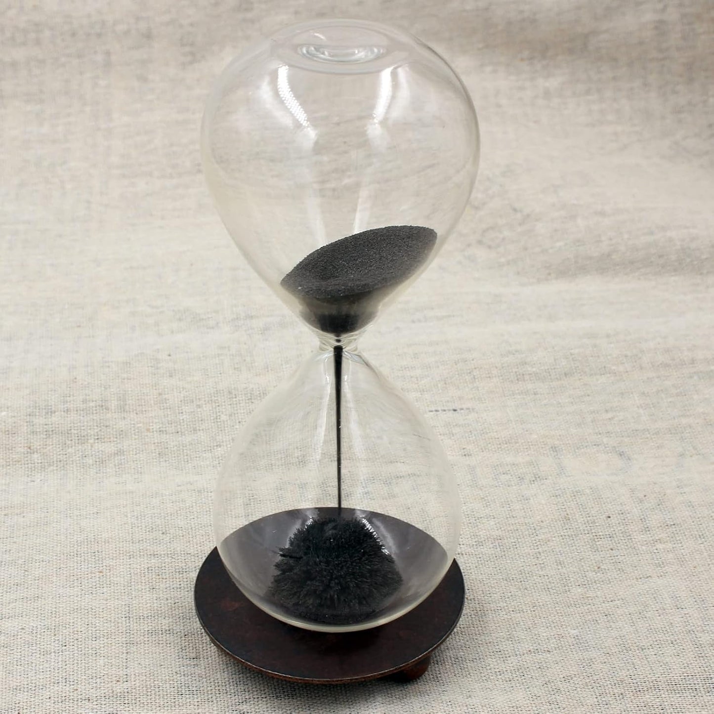 Magnetic Hourglass Decorative Sand Timer for Desk Decoration | Iron base with magnet