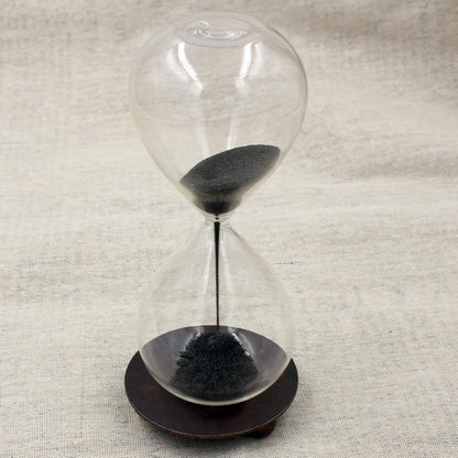 Magnetic Hourglass Decorative Sand Timer for Desk Decoration | Iron base with magnet