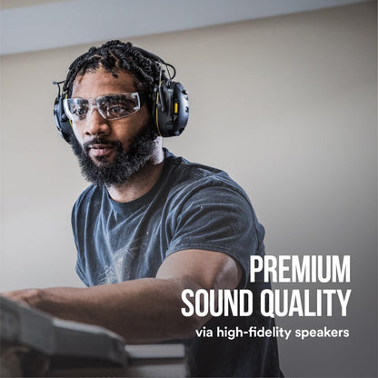 3M WorkTunes Connect Wireless Hearing Protector with Bluetooth Technology, Bluetooth Hearing Protection with a 26 dB Noise Reduction Rating