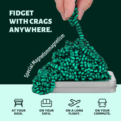 LCVUUK Magnetic Putty Rocks, Blue More Than 600 Weak Magnetic Smooth Ferrite Pebbles, Desk Toys and Time-Killer for Adults