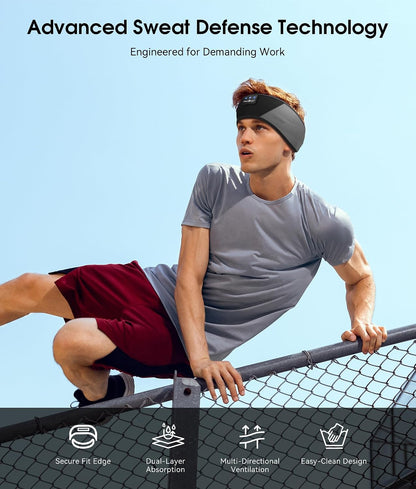 MUSICOZY Sleep Headphones Bluetooth 5.4 Headband, Wireless Earphones Music Sleep Earbuds Sleeping Eye Mask with HD Stereo Speakers for Workout Running Travel Yoga, Ideal Gifts for Men Women Mom Dad