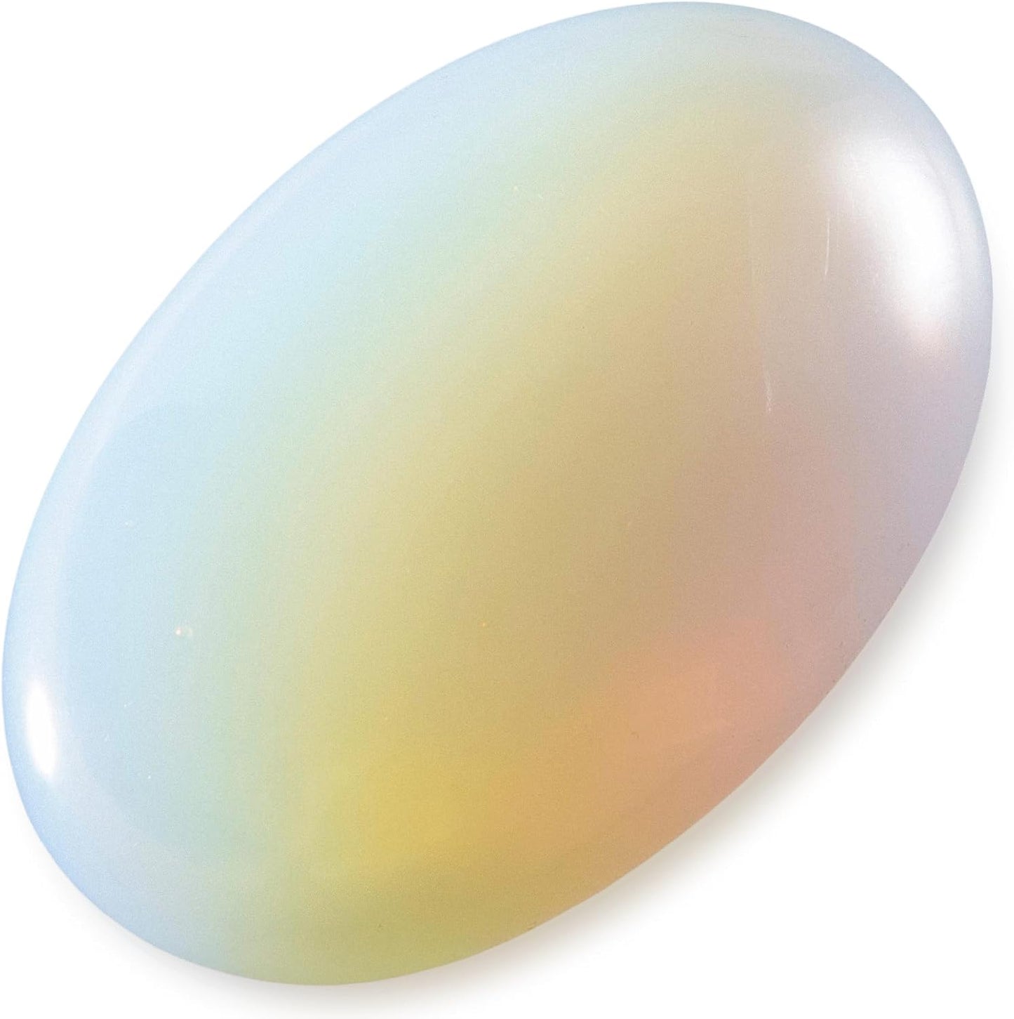 KALIFANO Palm Stone with Healing & Calming Effects - AAA+ Grade High Energy Worry Stone with Information Card - Reiki Crystal Used for Courage (Family Owned and Operated)