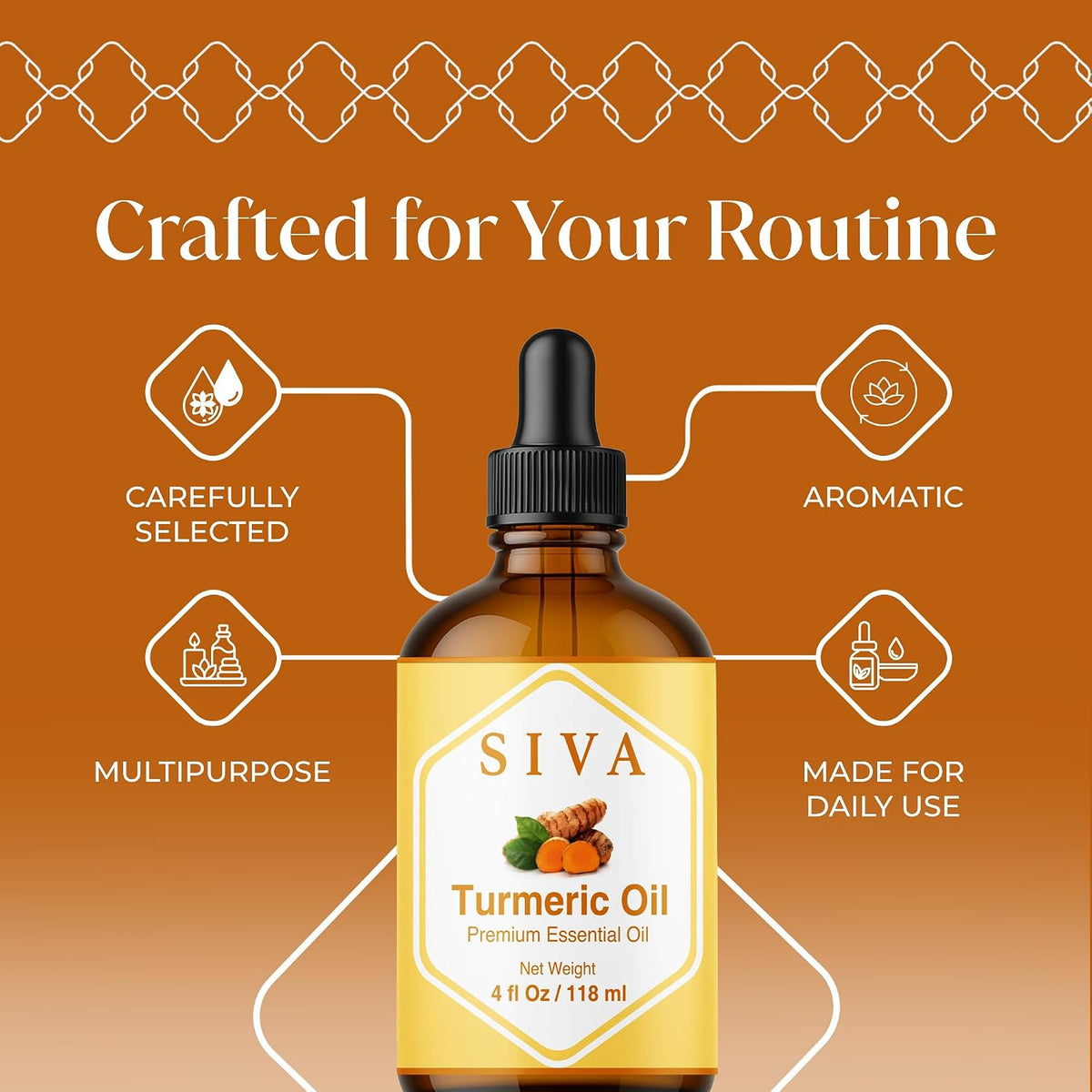 Siva Lavender Essential Oil, Huge Bottle, Large Size, 16 Fl Oz (473 ml)