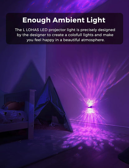 L LOHAS LED Night Light,Projector Night Light with Dusk to Dawn Sensor