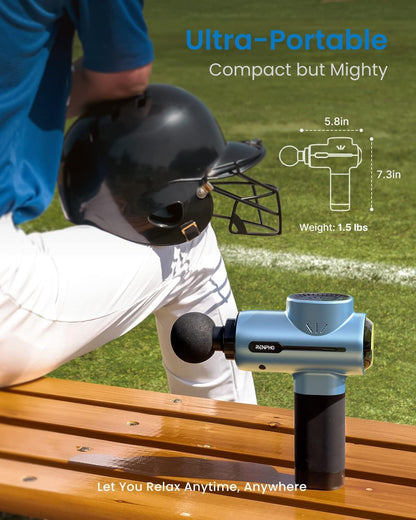 RENPHO Active+ Massage Gun, App-Controlled Guided Courses, Bluetooth