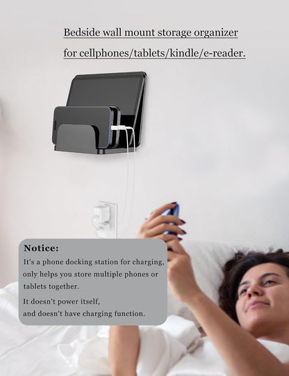 Wall Mount Phone Holder, (White)