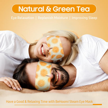 BeHoomi Steam Eye Mask, 10Packs Heated Eye Mask, Self Heating Disposable SPA Warm Compress for Eyes Sleep Mask, Travel Essentials & Relaxation Gifts for Women (Unscented)
