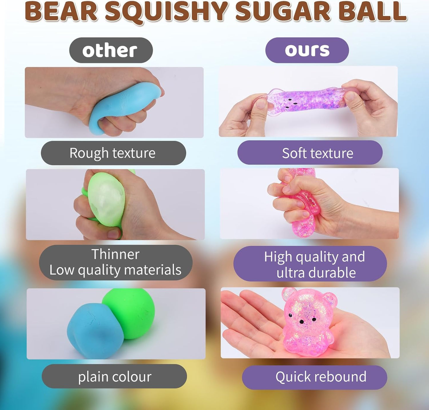 VESPRO 12 Pack Fidget Stress Balls for Adults, Cute Octopus Stress Sensory Stress Ball, Bulk Squishy Squeeze Ball Toys Set for Classroom Prizes and Birthday Party Favors