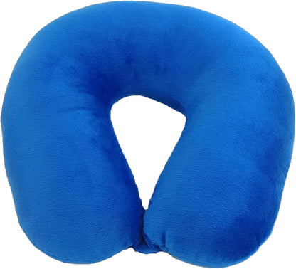 Wolf Essentials Adult Fleece Travel Neck Pillow for Airplane, Charcoal