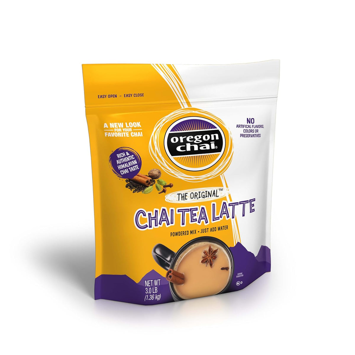 Oregon Chai Original Dry Chai Latte Mix, 8 Count (Pack of 6)
