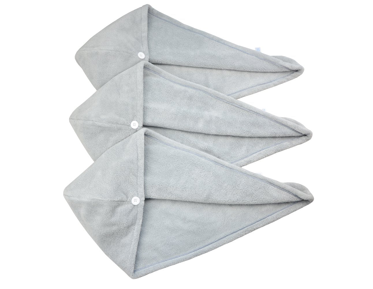 HOPESHINE Hair Towel Twist Microfiber Bamboo Fabric Women's Soft Shower Towels for CurlyHair Turban Wrap Drying Cap Great Gift for Girls 3-Pack