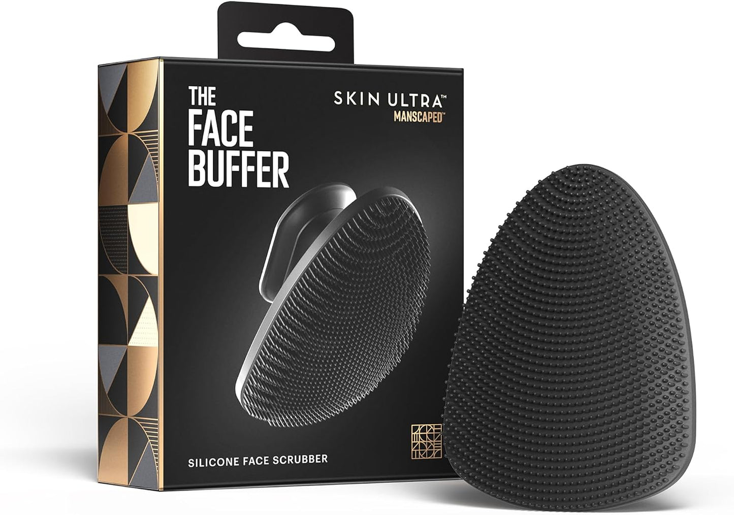 MANSCAPED® The Body Buffer Premium Silicone Scrubber for Nourishing, Cleaning & Exfoliating Your Skin - Lather Boosting Bristles with Ergonomic No-Slip Handle, Long-Lasting & Easy to Clean (1-Pack)