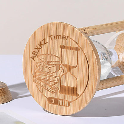 Hourglass 15 Minute,Wood Sand Timer 15 Min, Unbreakable Sandglass,Sand Watch for Study,Yoga,Cooking,Desk Decor & Gift,White