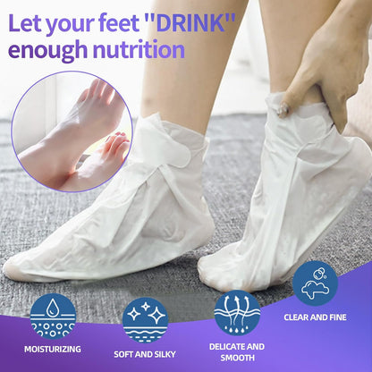 3 Pcs Foot Peeling Mask & 5 pcs Moisturizing Foot Mask ,Exfoliator Peel Off Calluses Dead Skin Callus Remover, Dry Skin Moisturizer for Soft Smooth Touch Feet,Foot Care Spa Peeling Gifts for Women Men