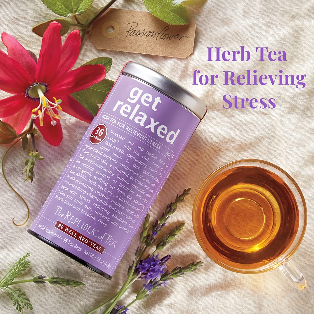 The Republic of Tea Be Well Get Relaxed No. 14 Herbal Tea, 36 Count