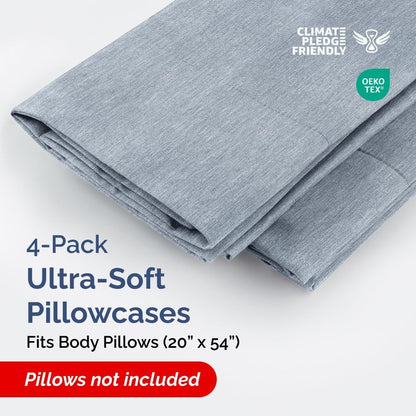 Standard Pillow Cases Set of 10 - Ultra Soft Hotel Quality Pillowcase Covers - Comfy, Cozy & Wrinkle Free - Shrink, Stain and Fade Resistant - Machine Washable Pillow Protectors - 10 Pcs Set - White - Colors B