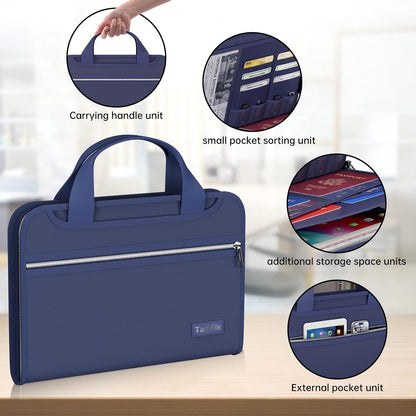 Tamfile Fireproof Accordion File Organizer, Expanding File Folder