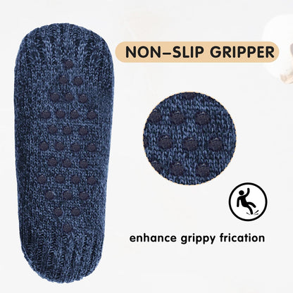 Unisex Fluffy Fuzzy Warm Slipper Socks for Men Women, Thick Fleece Lined Non-Slip Socks Indoor Floor
