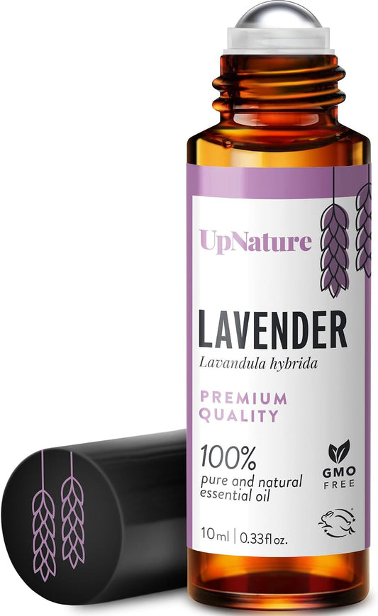 UpNature Lavender Essential Oil Roll On - 100% Natural, for Sleep & Skin