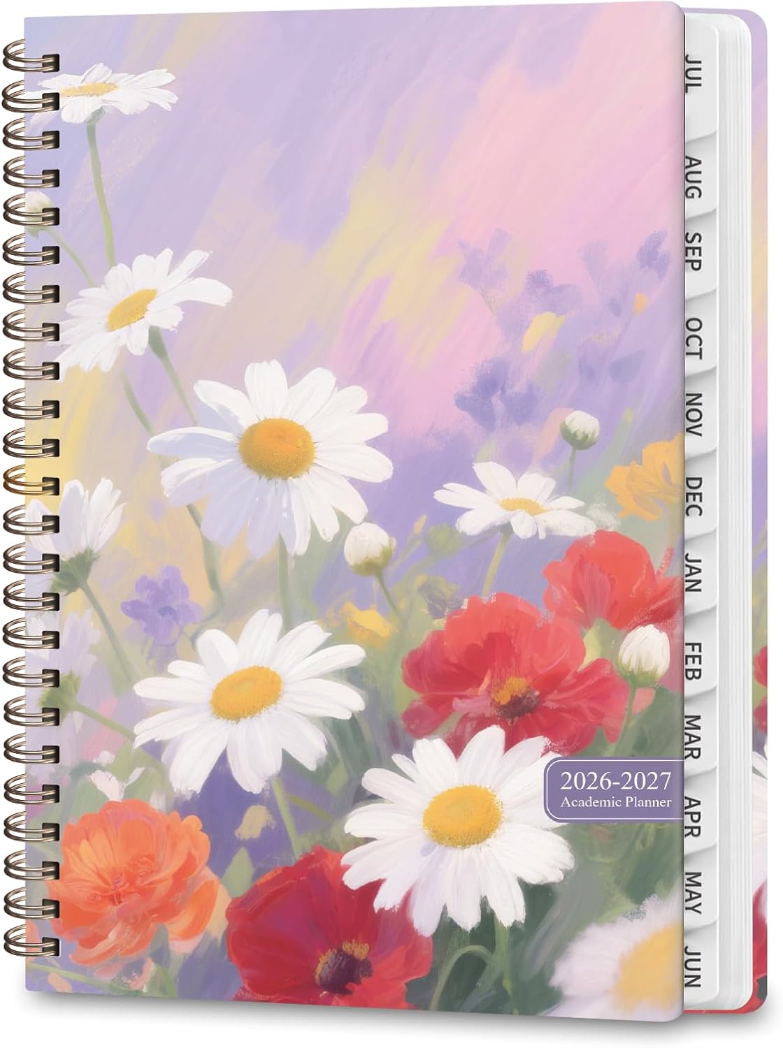Planner 2026-2027, Weekly and Monthly Calendar Planner, JUL 2026 - JUN 2027 | A5(6.3'' x 8.5''), Hardcover, Agenda Book, Sprial Bound, Inner Pocket, Office and School Use