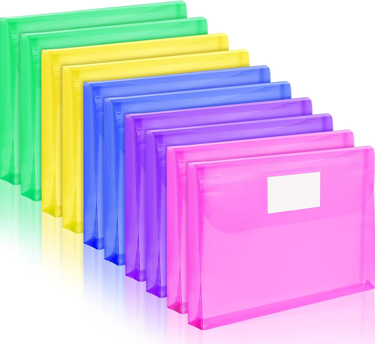 Forvencer Binder Pocket, Super Heavyweight Plastic Binder Folders