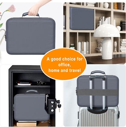 DocSafe 5200°F Fireproof Document Organizer Box with Lock, Heat Insulated