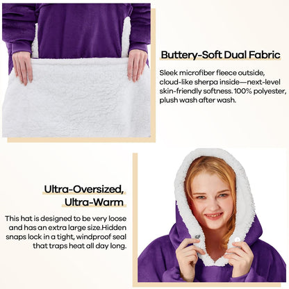 yescool Wearable Blanket Hoodie as Christmas Birthday Gifts for Women Mom - Colors A