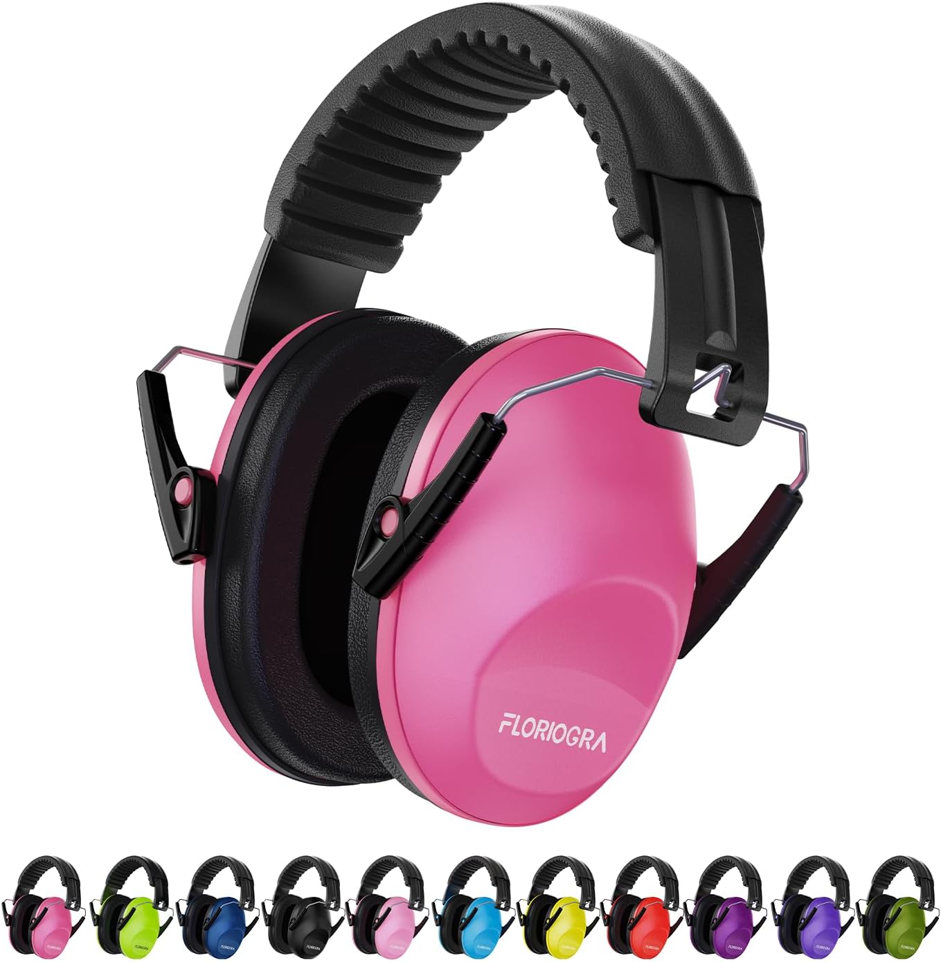 Floriogra Noise Cancelling Headphones for Kids, Kids Ear Protection 28dB SNR Noise Reduction Ear Muffs for Toddler/Children, Hearing Protection for Monster Jam, Concerts, Fireworks