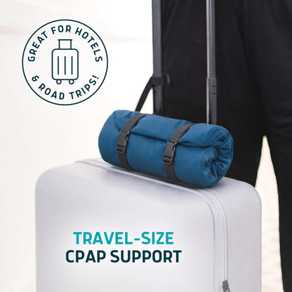 Lunderg CPAP Pillow for Side & Back Sleepers - Memory Foam with Adjustable Height - 2 Pillowcases Included (Machine Washable) - Reduce Air Leaks & Mask Pressure for Better Sleep - Works with ALL Masks