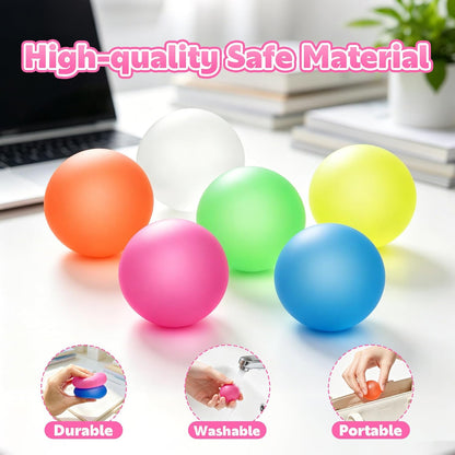 3pc Stress Balls for Adults, Squishy Ball Sensory Textured Memory Gel Fidget Toys for Kids/Adults Hand Exercises, Valentines Day Party Favors Anxiety Relief Squeeze Ball(1.80“)