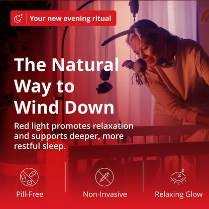 Revive - 670nm Red Night Light (2 Pack) by Gamma - Sleep Therapy - Melatonin Promoting Natural Sleep Aid