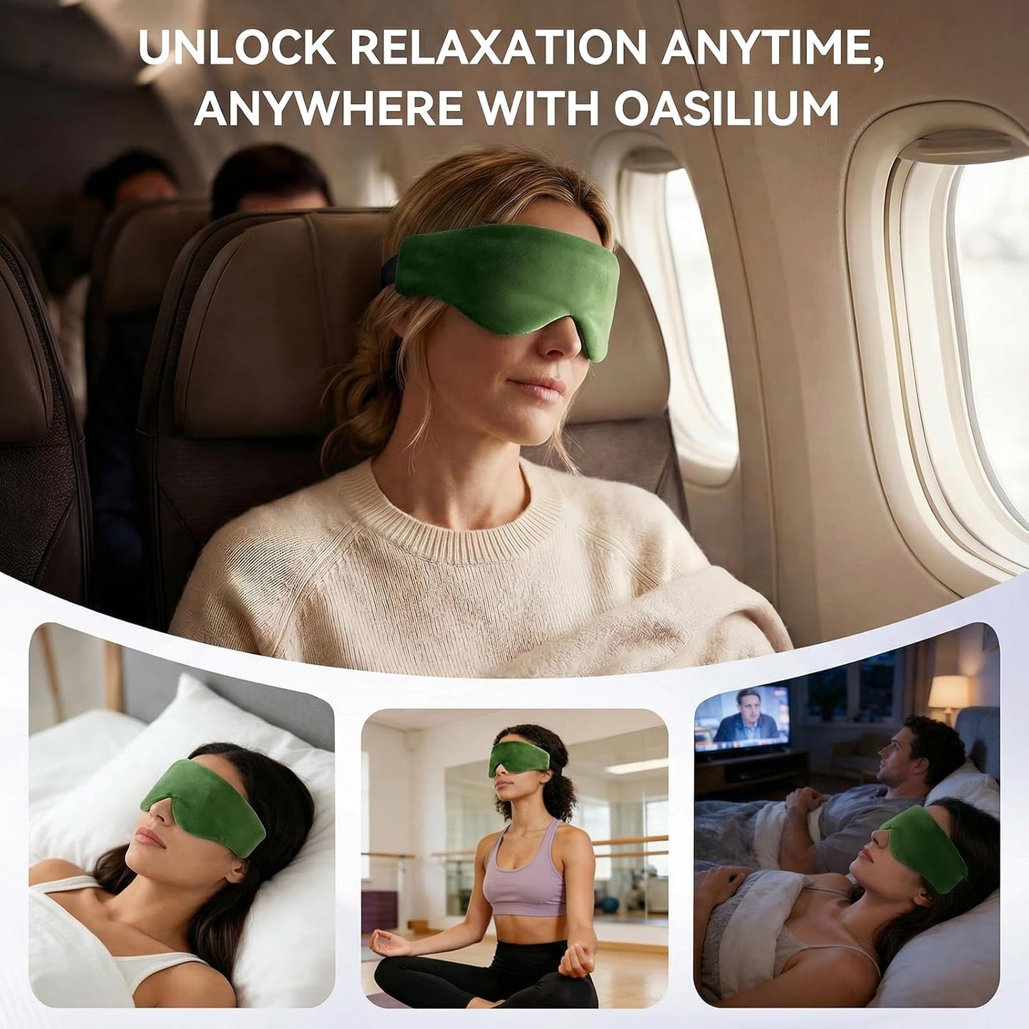 Lyocell Weighted Sleep Eye Mask for Women Men, 5.3oz & 7oz, Cooling, Removable Washable Weighted Bag, Light Blocking Eye Cover, Soft Eye Shade for Travel Essentials, Office Naps, Gift,Purple