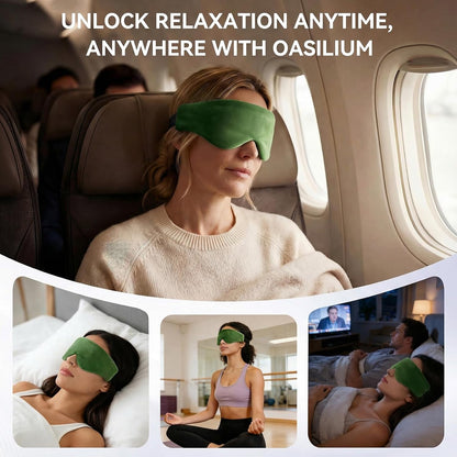 Lyocell Weighted Sleep Eye Mask for Women Men, 5.3oz & 7oz, Cooling, Removable Washable Weighted Bag, Light Blocking Eye Cover, Soft Eye Shade for Travel Essentials, Office Naps, Gift,Purple