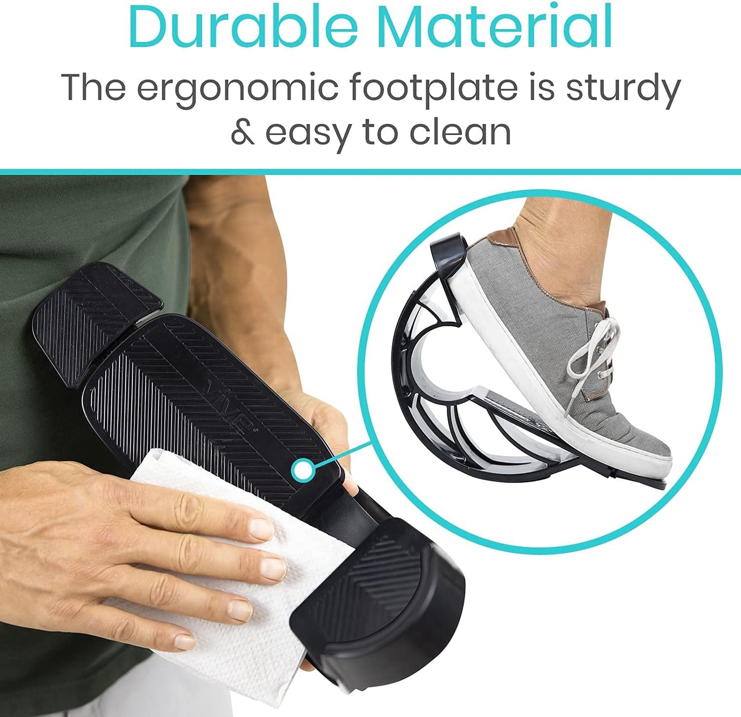 Vive Adjustable Calf Stretcher - Foot Rocker for Plantar Fasciitis - Achilles Tendon and Ankle Stretching Device - Calf Exerciser & Strengthener for Pain Relief & Prevention - Recovery Equipment
