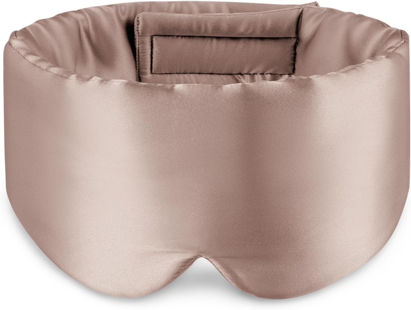 Zenssia 100% Mulberry Silk Sleep Mask Eye Mask for Man and Woman with Adjustable Headband, Full Size Large Sleep Mask & Blindfold for Total Blackout for All Night Sleep, Travel & Nap- Black
