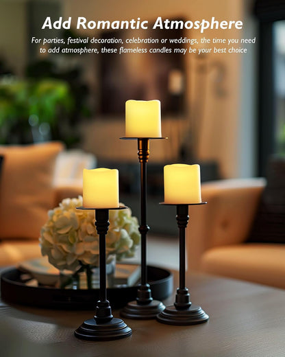 Homemory 24Pack Flickering Flameless Votive Candles for Wedding Decoration, 200+Hour Warm White Battery Operated LED Tealight, Electric Fake Candles for Party, Receptions, Halloween, Christmas