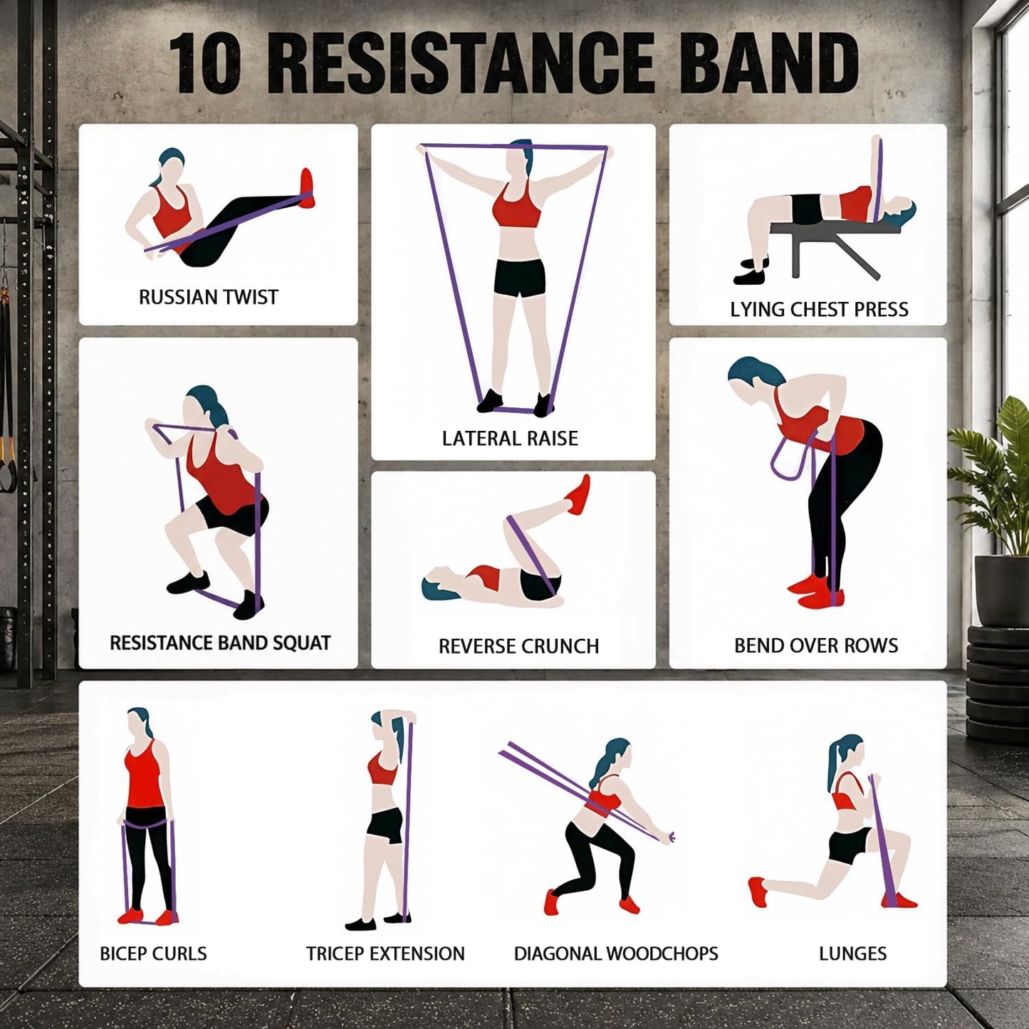 Resistance Bands for Pull Up Assist, Stretch Bands & Exercise Workout Set