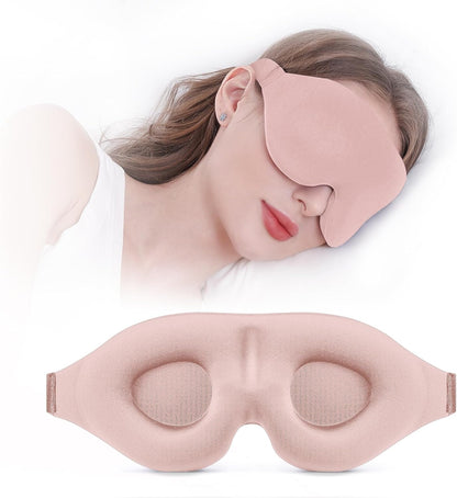 YIVIEW Sleep Mask for Side Sleeper, Complete Light Blocking 3D Sleeping Eye Mask, Soft Breathable Eye Cover for Women Men, Relaxing Zero Pressure Night Blindfold