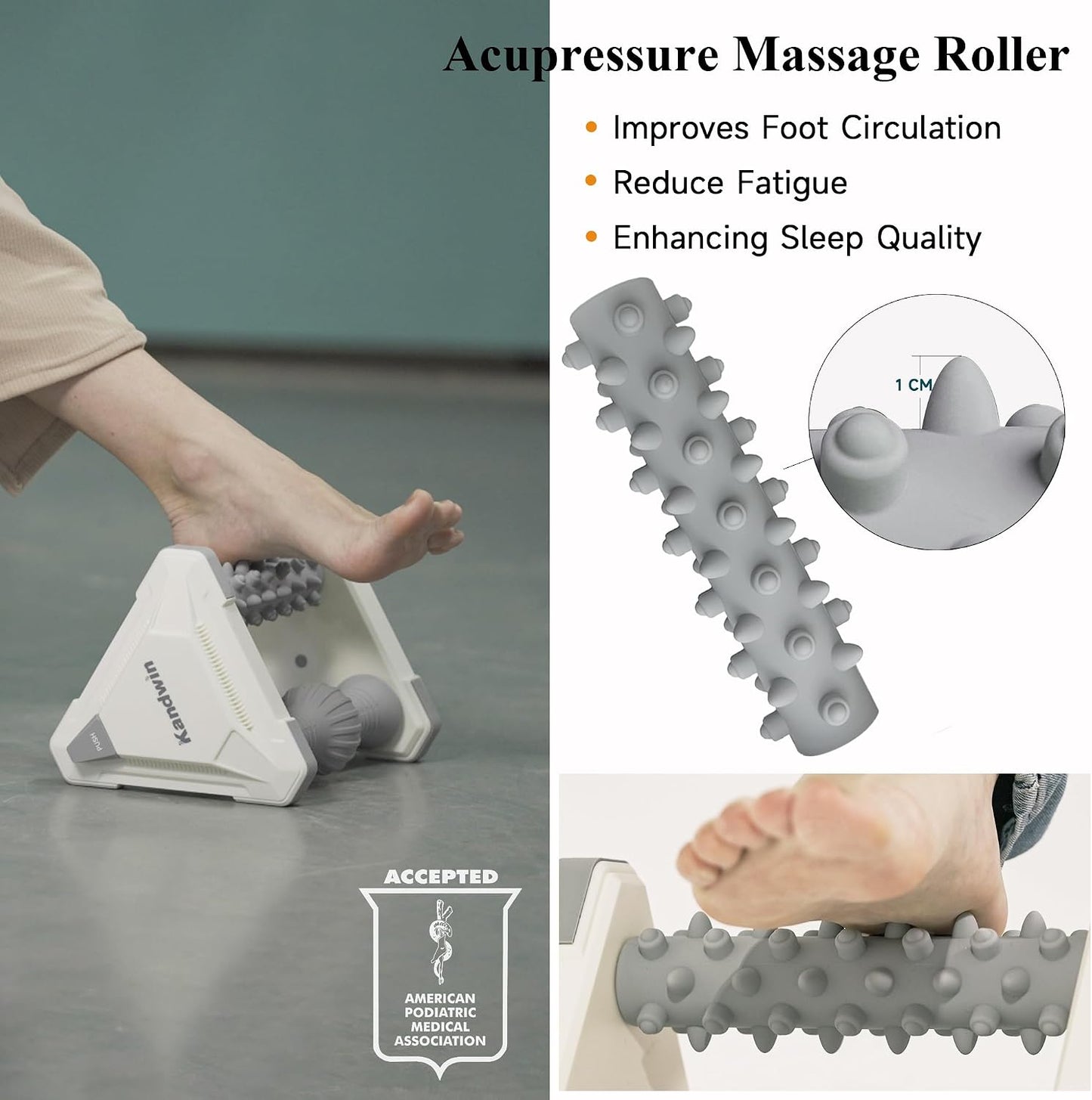 Icing Plantar Fasciitis Relief Foot Roller Massager, Green | Cold Rolling Massage Tool for Heel Arch Pain & Sore Tired Feet, Runners, Athletes, Standing Workers, Home Office Gym Use