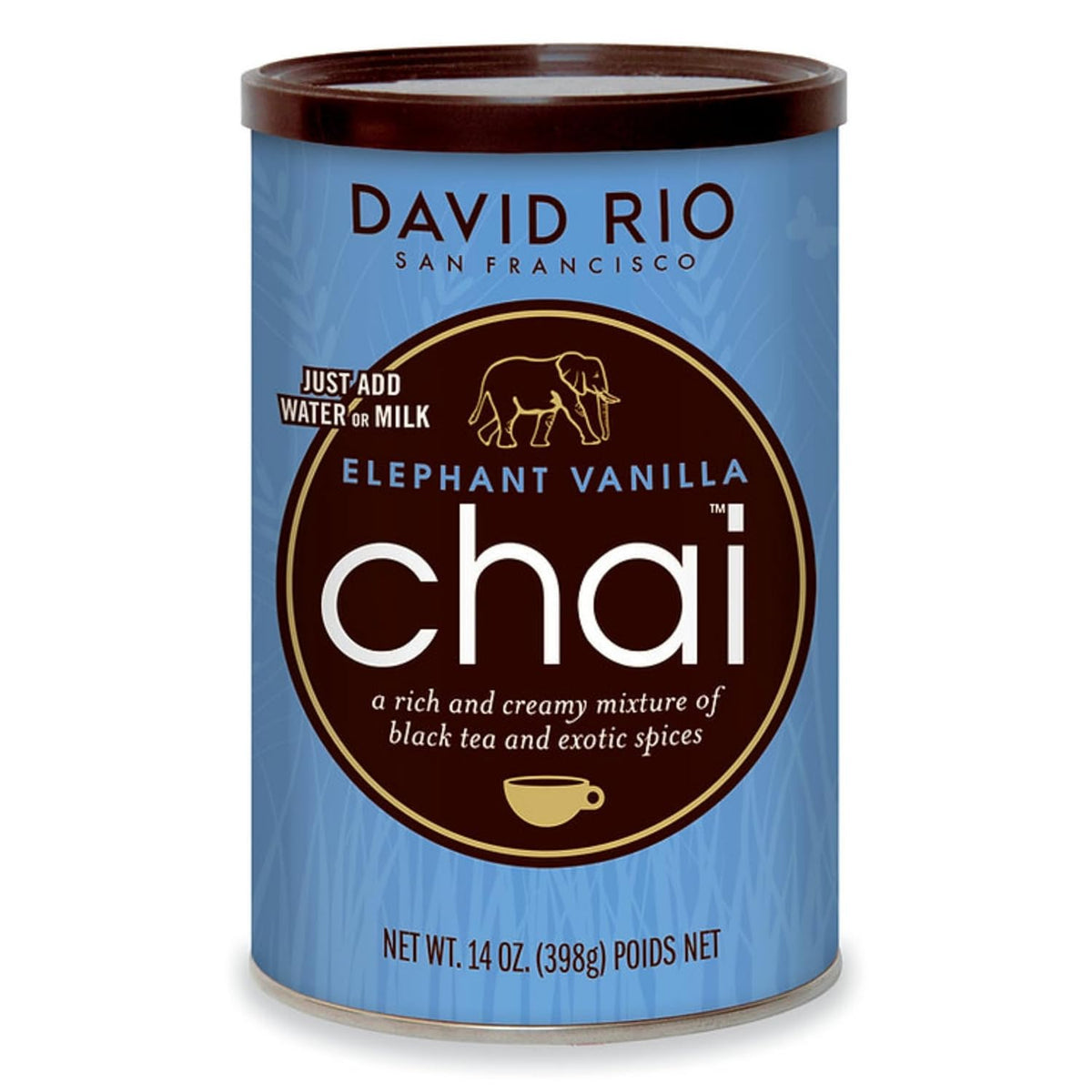 David Rio Elephant Vanilla Chai Tea Latte Mix, 14 Oz