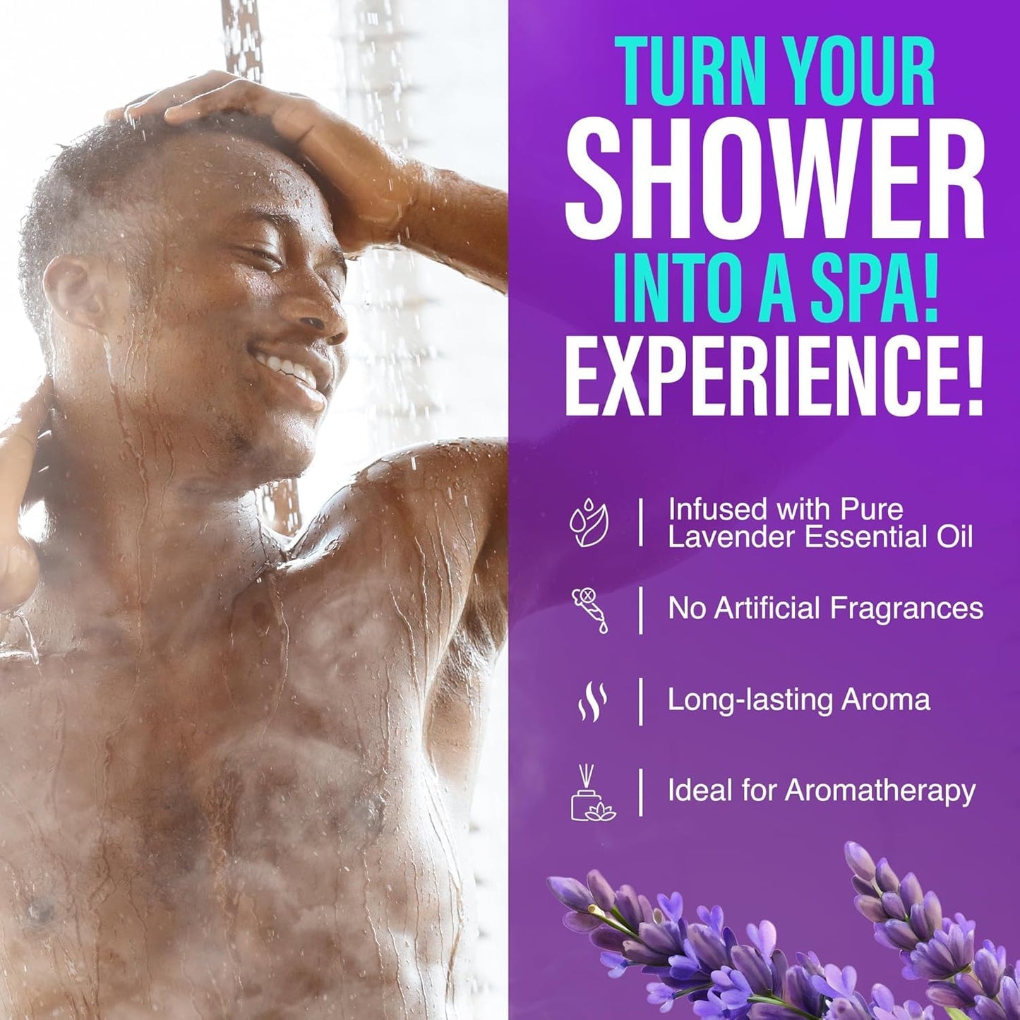GuruNanda Lavender Vapor Shower Tablets, 15 ct
