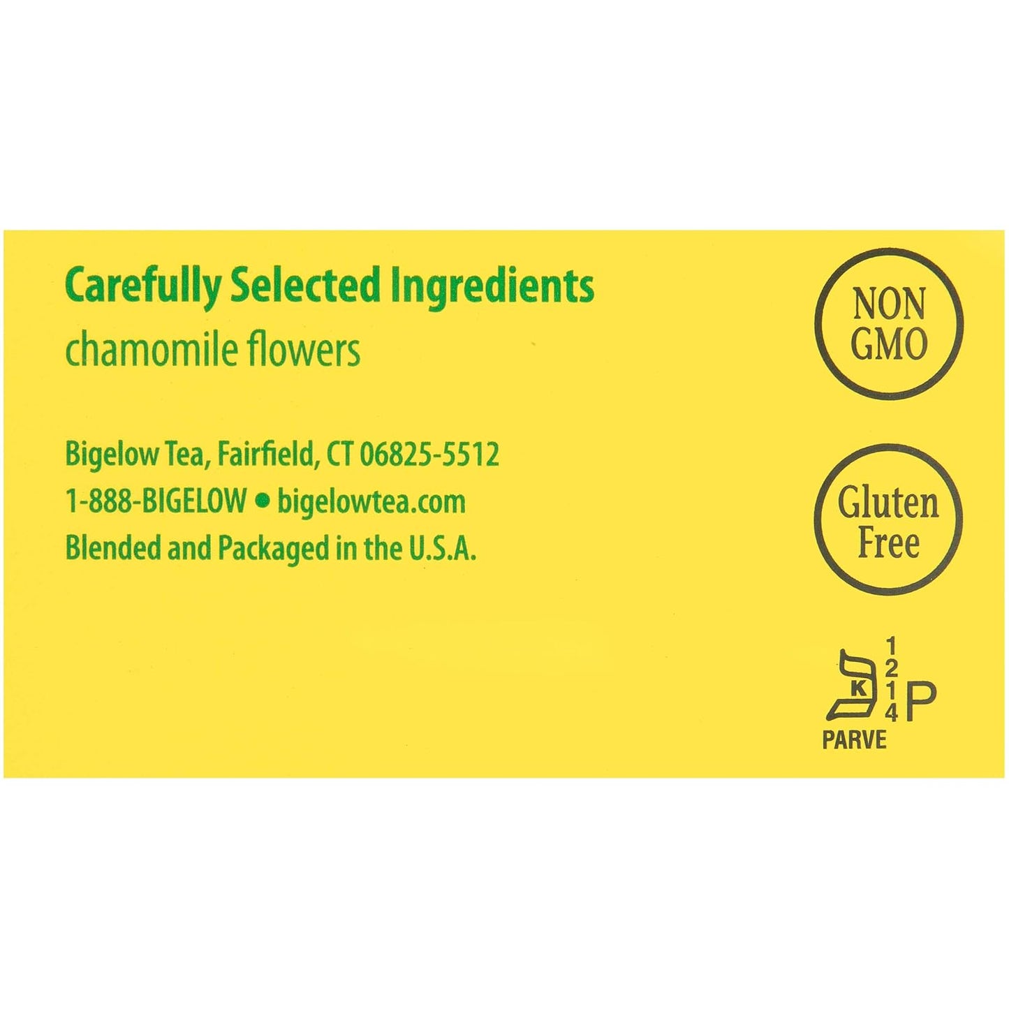 Bigelow Cozy Chamomile Herbal Tea,Caffeine Free Tea with Chamomile Flowers, 100 Count Box (Pack of 1)