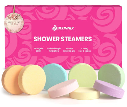 Shower Steamers Aromatherapy 15 Pack, Menthol & Eucalyptus Shower Bombs with Natural Essential Oils, Quick Relief Nasal Congestion, Relaxation & Self Care Gifts for Women & Men