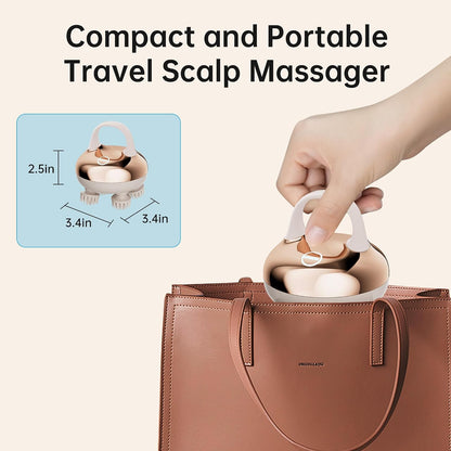 COMFIER Electric Scalp Massager, Waterproof Head Massager with Mutlti-Modes Vibration, Handheld Portable Head Scratcher for Hair Growth, Dog Cat Massager for Deep Clean and Stress Relax