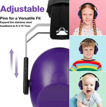 Floriogra Noise Cancelling Headphones for Kids, Kids Ear Protection 28dB SNR Noise Reduction Ear Muffs for Toddler/Children, Hearing Protection for Monster Jam, Concerts, Fireworks