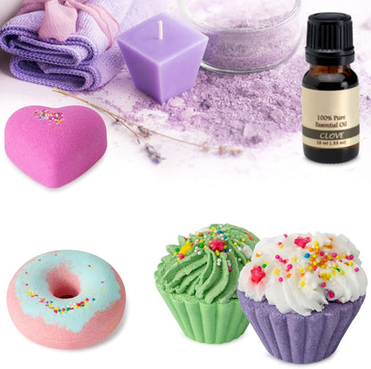 comfso Bath Bombs for Kids, 10 Bath Bomb Gift Set, Natural Bubble Bathbombs