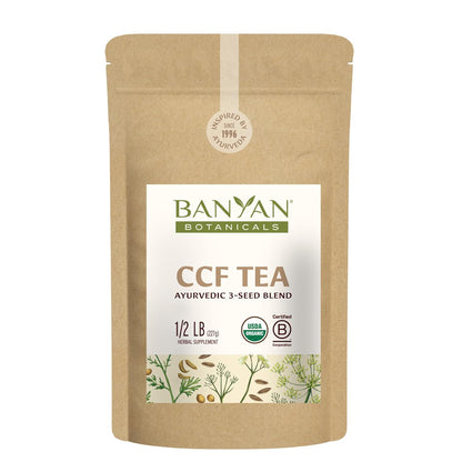 Banyan Botanicals Organic CCF Tea–Cumin Coriander Fennel–Bloating Relief & Digestive Support–Natural Detox Tea–Caffeine-Free Loose Leaf Tea– ½ lb Bulk (90 Servings)– USDA Organic*