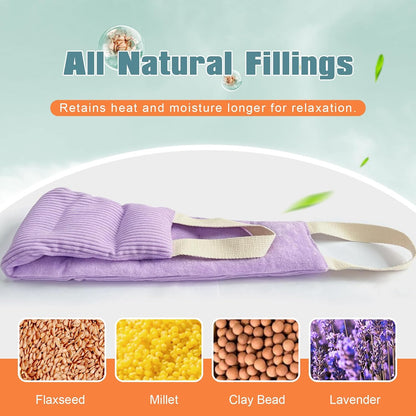 UNCN Heating Pad for Neck Shoulders & Back Microwavable Wrap Lavender Scent
